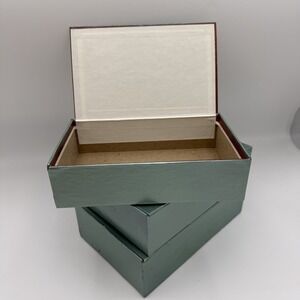 Nesting Decorative Cardboard Storage Boxes Set of 3 Lid Organizing DIY Decoupage